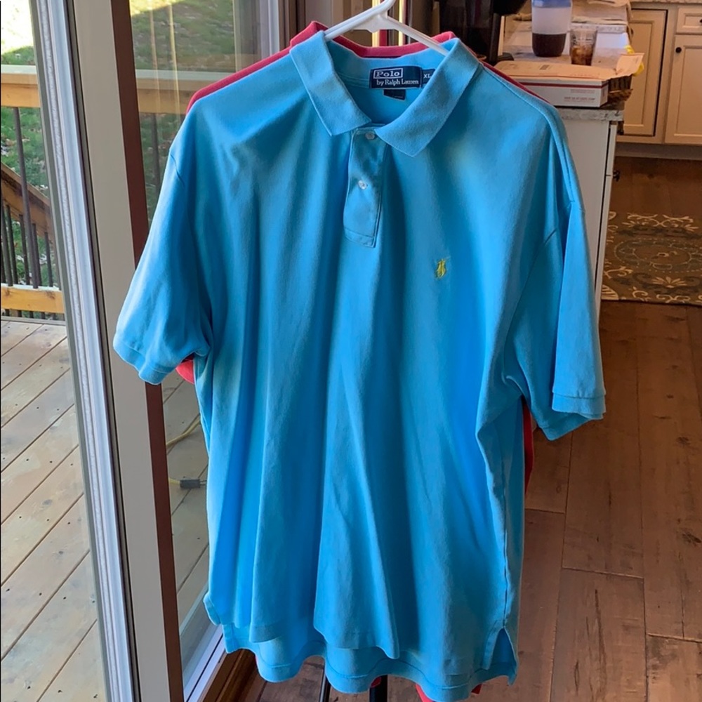Polo Men’s Shirts XL bundle red teal